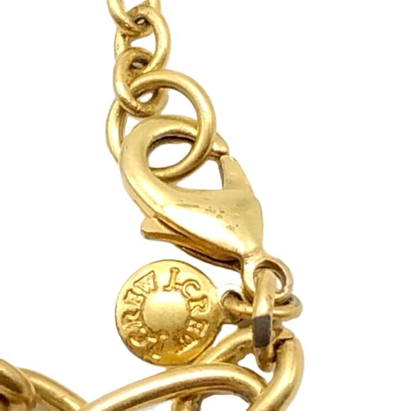 J. Crew Tortoise Shell Chain Link Statement Necklace Gold Tone Chunky - Picture 6 of 11